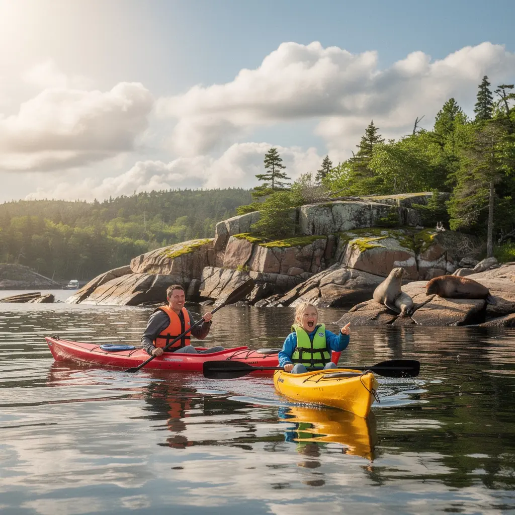 Пешеходная дорожка, извивающаяся через лесные массивы к горным вершинам.