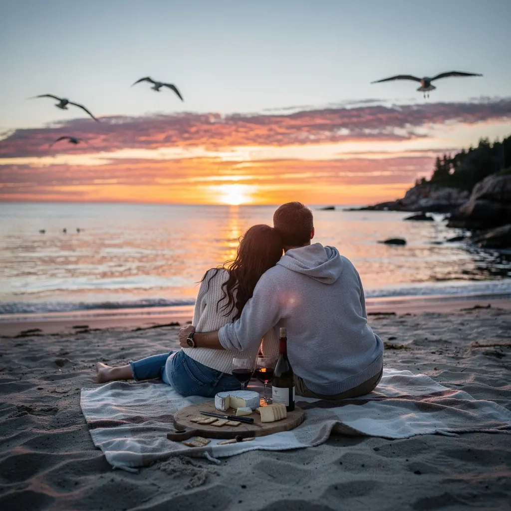 Кабриолет, движущийся по живописной дороге, ведущей к живописным смотровым площадкам.